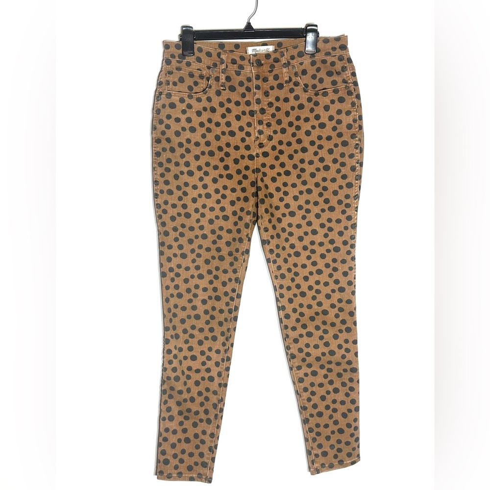 Madewell Brown Polka Dot Jeans